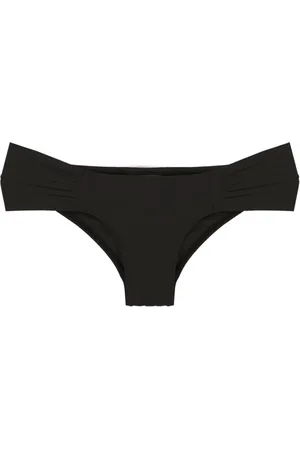 AMIR SLAMA Gathered low-waisted bikini bottoms