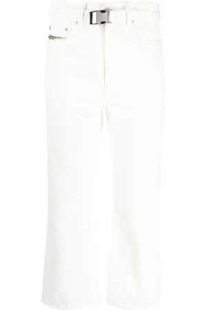 SACAI Mid-rise cropped jeans