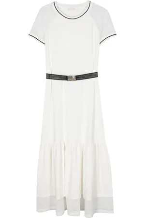 Liu Jo Semi-sheer panel belted dress