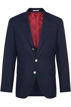 Brunello Cucinelli Single-breasted wool blazer