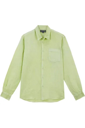 Vilebrequin Logo-embroidered linen shirt