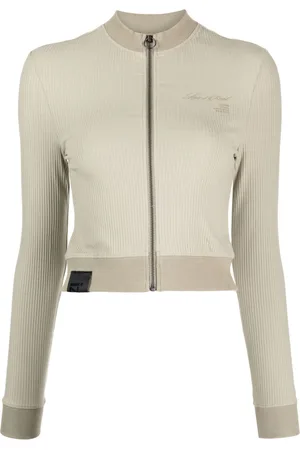 Izzue Slogan-print ribbed cardigan