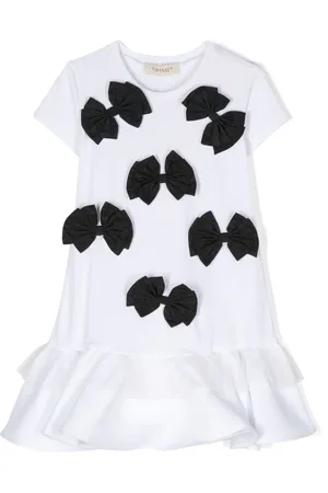 Twin-Set Bow-detailing peplum dress
