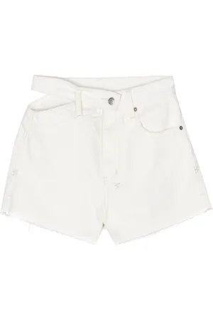 KSUBI Cut-out-detail denim shorts