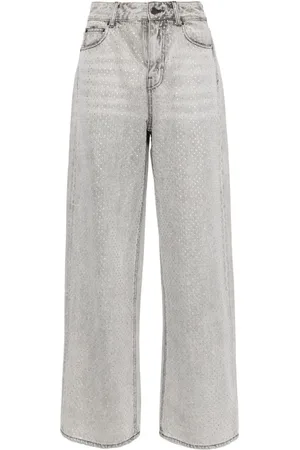 JNBY Rhinestone-embellished cotton jeans