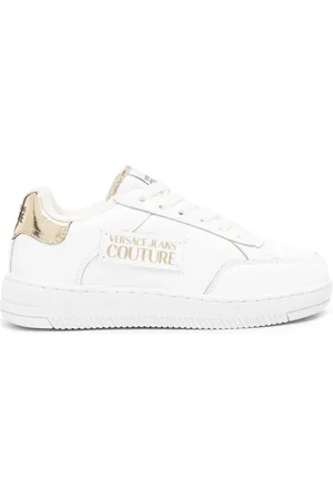 VERSACE Meyssa logo-patch sneakers