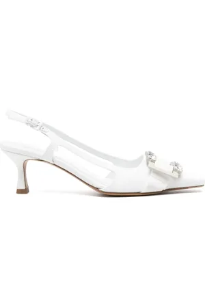 ROBERTO FESTA 50mm gem-buckle pumps