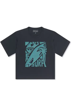 Emporio Armani Graphic-print cotton T-shirt