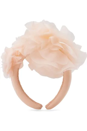 Maison Ava Floral-appliqué beaded headband