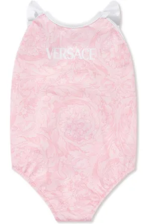 VERSACE Barocco logo-print swimsuit