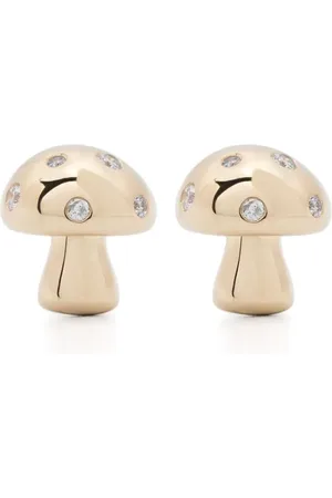 Adina Reyter Enchanted Mushroom diamond stud earrings