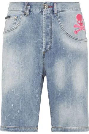 Philipp Plein Formentera-fit denim shorts