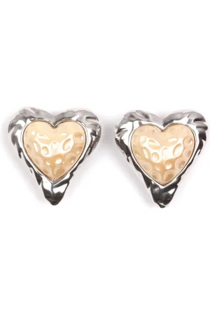 Julietta Heart clip-on stud earrings
