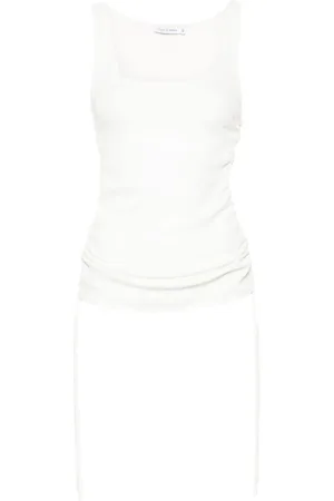 AMEN Drawstring-detail ribbed tank top