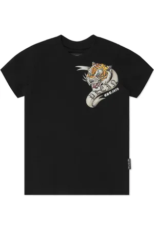 Philipp Plein Tiger-print cotton T-shirt