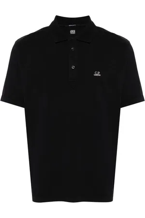 C.P. Company Logo-embroidered cotton polo shirt
