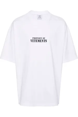 Vetements Logo-print cotton T-shirt