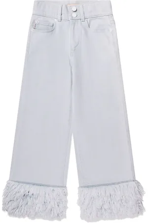 DL1961 Kids Faux fur-trimmed jeans