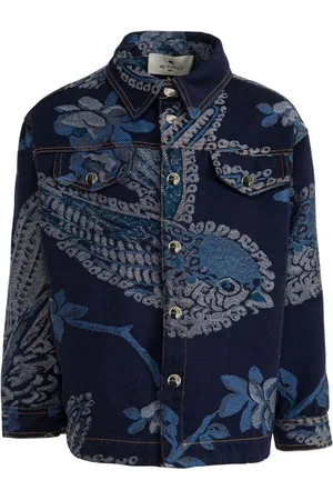 Etro Denim jacquard shirt jacket