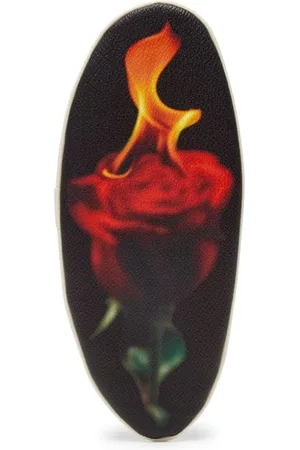 UNDERCOVER Rose-print faux-leather wallet