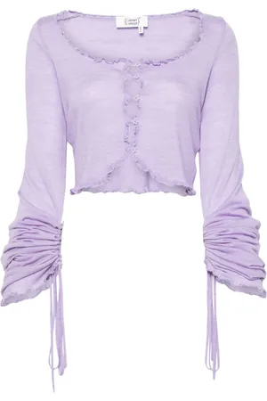 Cannari Concept Ruffled wool cardigan