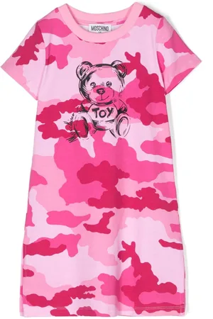 Moschino Camouflage-pattern teddy-bear dress
