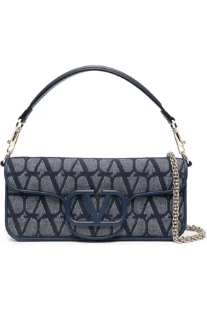 VALENTINO GARAVANI Locò Toile Iconographe denim shoulder bag