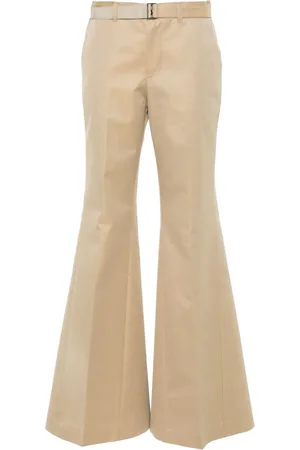 SACAI Flared belted trousers