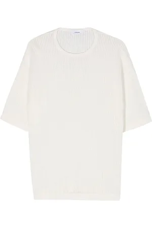 LARDINI Open-knit short-sleeve jumper