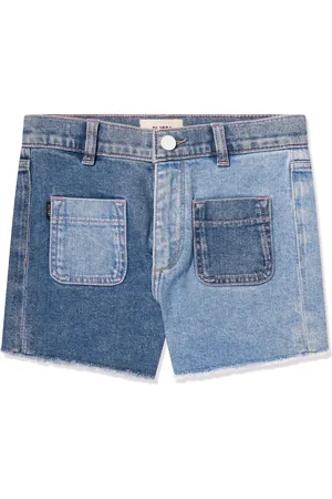 DL1961 Kids Colour-block denim shorts