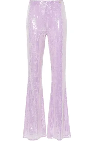 Patrizia Pepe Sequin flared trousers
