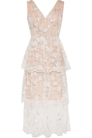 Self-Portrait Sequin-embellished midi dress
