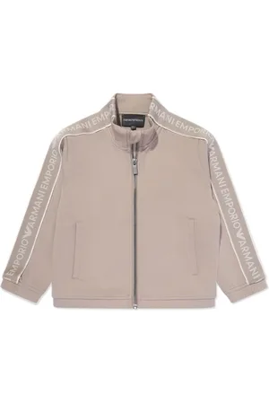 Emporio Armani Logo-tape jersey jacket