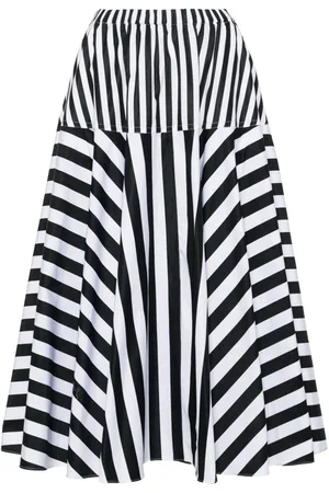 Patou Striped maxi skirt