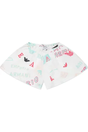 Emporio Armani Logo-print poplin shorts