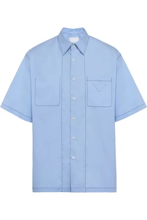 Prada Triangle-logo cotton shirt