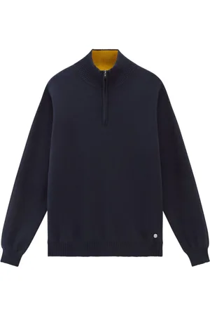 Woolrich Logo-plaque half-zip jumper