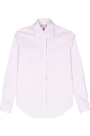 MAZZARELLI Pointed flat-collar poplin shirt