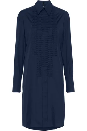 Marni Pintucking poplin mini dress