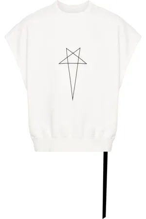 Rick Owens Graphic-print sleeveless sweatshirt