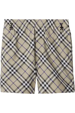 Burberry Equestrian Knight Check cotton shorts