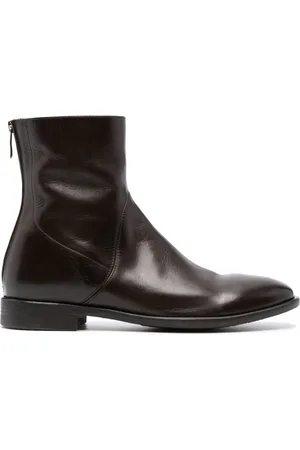 ALBERTO FASCIANI Leather zipped boots