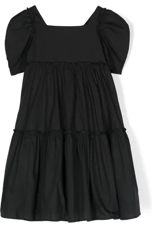 MONNALISA Pleated cotton dress