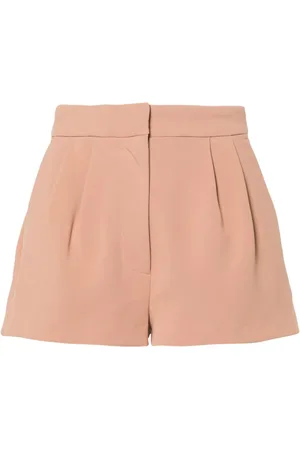Elisabetta Franchi Logo-patch crepe shorts