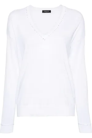 Fabiana Filippi Sequin-detail cotton jumper