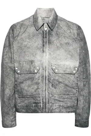 Ten Cate Zip-up distressed-effect shirt jacket