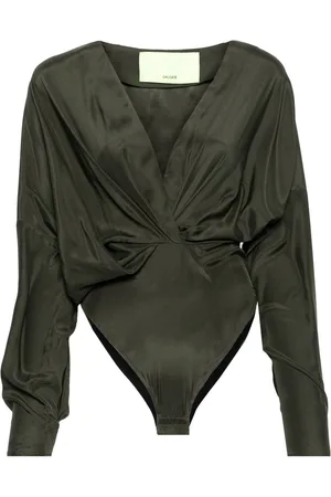 GAUGE81 Nabi drapped silk bodysuit