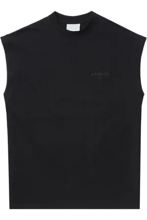 VTMNTS Logo-embroidered cotton tank top