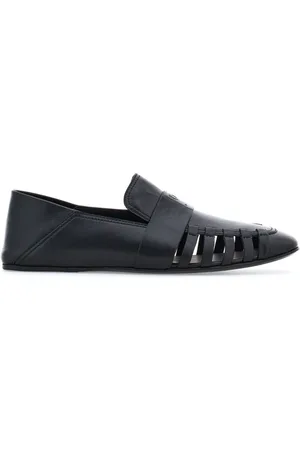 Salvatore Ferragamo Cut-out leather loafers
