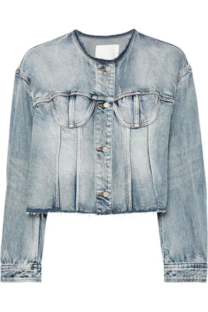 JNBY Raw-hem denim jacket